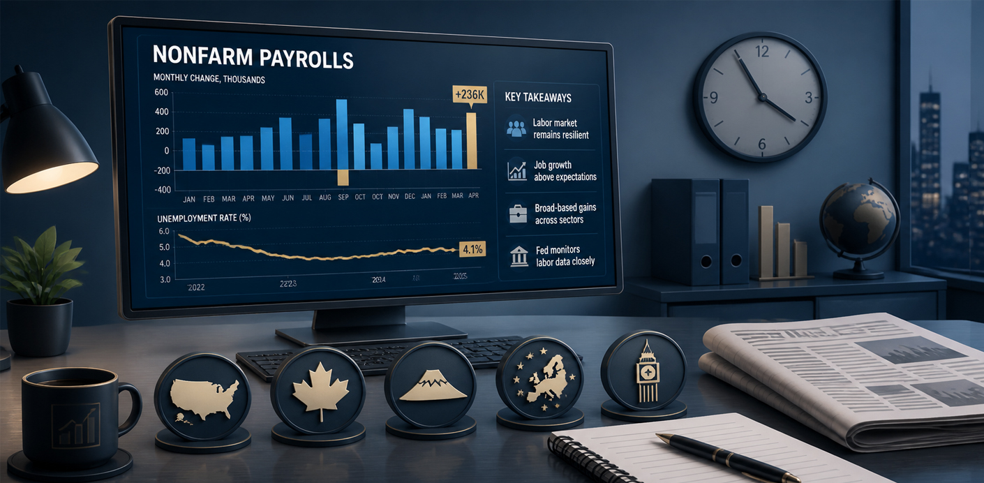 Amanhã destacamos Nonfarm payrolls